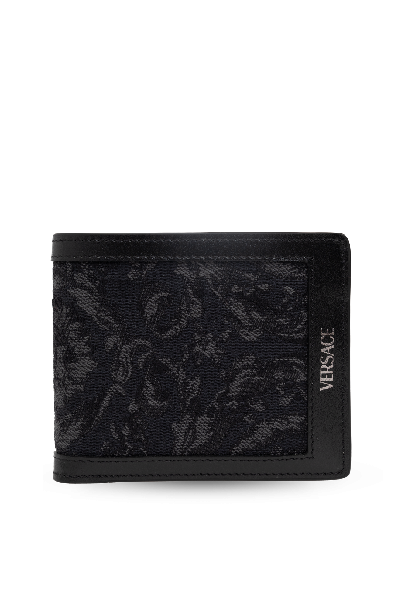 Black Wallet with Logo Versace - SchaferandweinerShops PG